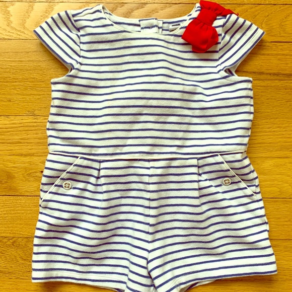 Janie and Jack Pants - Janie and Jacks blue and white stripe jumper